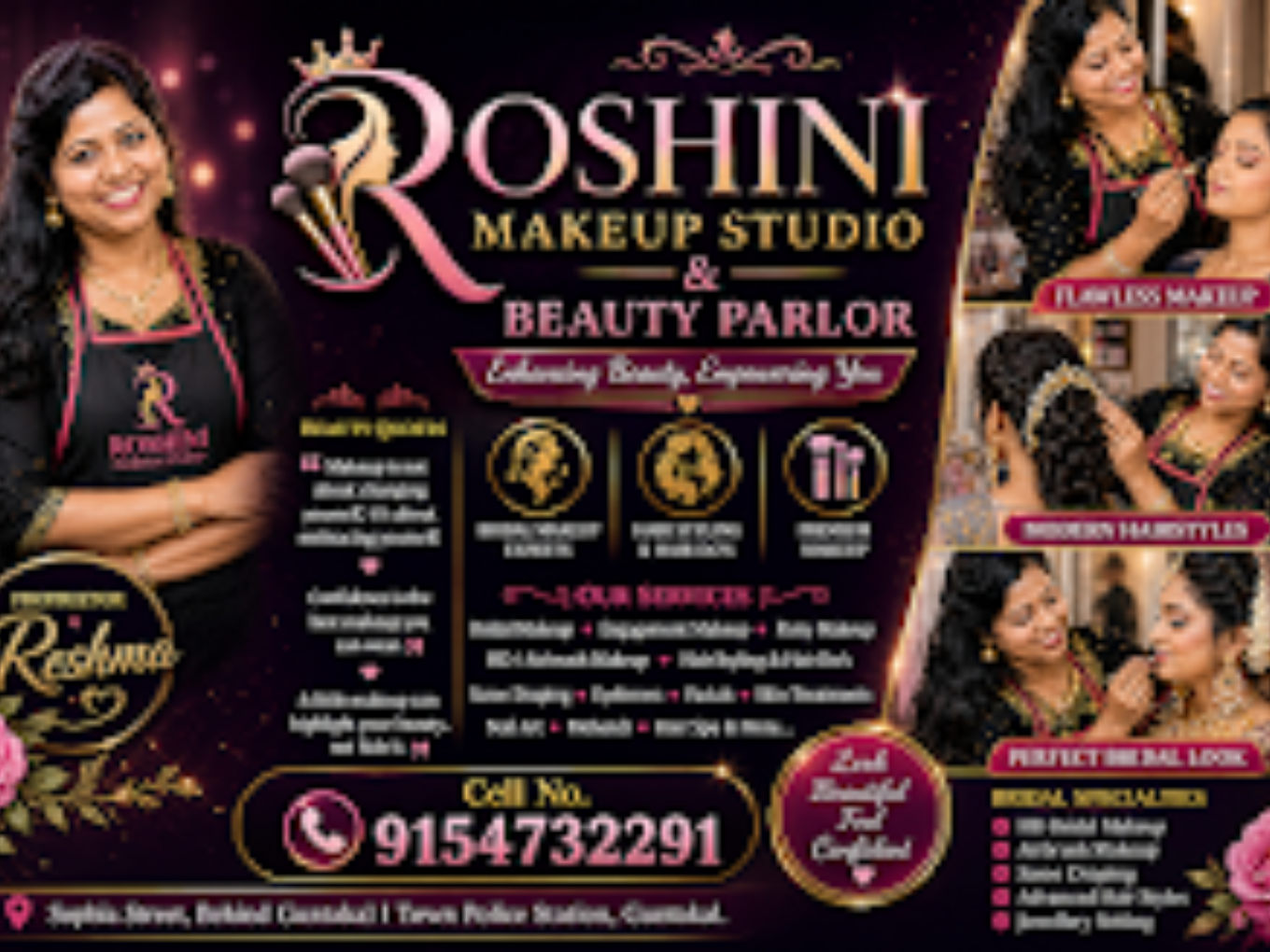 Roshini Makeup Studio & Beauty Parlour Guntakal (Only Ladies)
